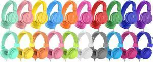 AILIHEN Kids Headphones Bulk 20-Pack for School Classroom K-12, Bundle of I35Pack & HD850, Volume Limited 3.5mm Jack for Chromebook