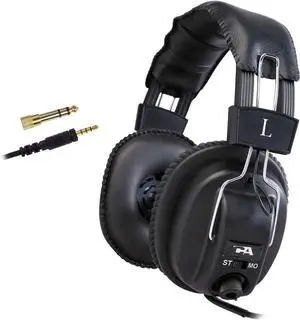 Cyber Acoustics Switchable Stereo/Mono Headphones - 20 Pack - for Classroom, Office, or Home - Includes 6.3mm Adapter (ACM-500-20)