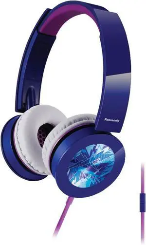 Panasonic RP-HXS400M-A Sound Rush Plus On-Ear Headphones, Blue
