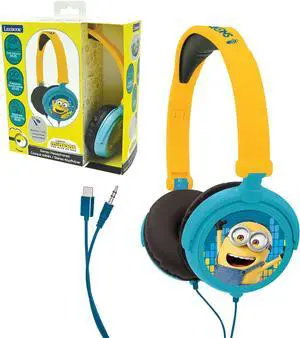 LEXiBOOK HP010DES Despicable Me Stereo On-Ear Headphones - Blue