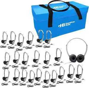 Hamilton Buhl Lab Pack, 24 MS2L Personal Headphones in a Carry Case