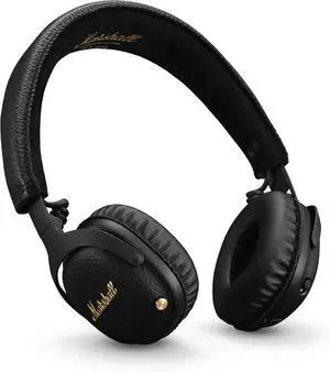Marshall Mid ANC Active Noise Cancelling On-Ear Wireless Bluetooth Headphone, Black (04092138)
