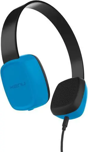Kenu Groovies | Premium Wired On Ear Kid's Headphones | Blue
