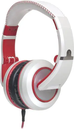 CAD Audio Sessions MH510W Closed-Back Studio Headphones, White/Red