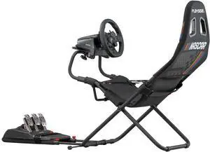 Playseat Challenge Sim Racing Cockpit | Foldable & Adjustable | For High Performance Sim Racing  Anywhere, Anytime| Supports all Steering Wheels & Pedals | For PC and Console | Nascar edition