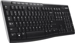 Logitech MK710 Wireless Keyboard and Mouse Combo  Includes Keyboard and Mouse, Stylish Design, Built-In LCD Status Dashboard, Long Battery Life