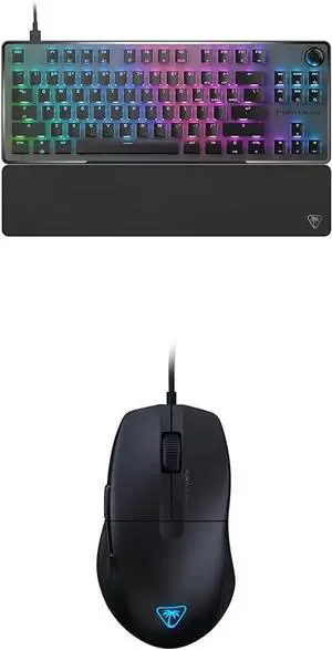 Turtle Beach PC Gaming Bundle: Vulcan II TKL Pro Magnetic Mechanical LED Customizable Keyboard with Hall-Effect Switches + Pure SEL Ultra-Lightweight RGB Dual Wireless Gaming Mouse (Black)