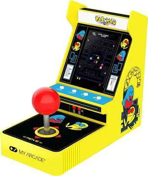 My Arcade Pac-Man Joystick Player:Officially Licensed Retro Gaming Console, 2 Game Modes Classic Arcade Machine
