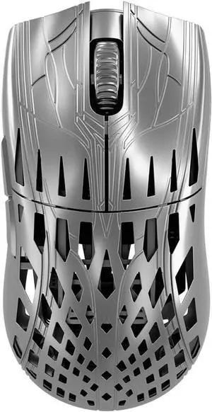Pwnage Trinity Wireless Gaming Mouse 8kHz - 39 grams ultralight Esports Pro Gamer Flawless Professional custom XERO PAW3950 Optical Sensor 36,000 DPI - 8000Hz -100% PTFE Skates Symm 2 - Solid Platinum