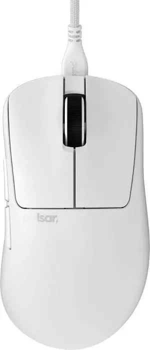 Pulsar Gaming Gears Xlite Wired Gaming Mouse, Ultra Lightweight 1.83 oz (52g), Ergonomic, Optical Switch, 26000 DPI, Motion Sync, PAW3395 Sensor (Medium, Wired, White)