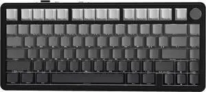 X85 Wireless Mechanical Keyboard, TKL 82 Keys Bluetooth 5.0/2.4GHz/USB-C Hot Swappable Custom Keyboard,Gasket Structure,Knob,RGB Backlit Gaming Keyboard for PC/Mac/PS4/Xbox(Black)
