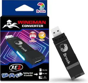 Brook Wingman XE 2 Converter - Two in One Wireless Controller Adapter for PS, NS, NS 2 Consoles, and PC, Supports Remap and Adjustable Turbo