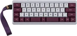 EPOMAKER TH40 40% Layout QMK/VIA Wireless Mechanical Keyboard, Hot Swappable, Bluetooth/2.4GHz/USB-C, 44 Keys Gasket Mount, RGB Backlit (Purple, Flamingo Switch)