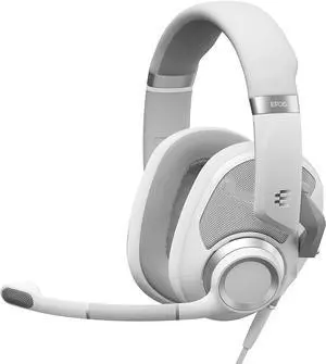 EPOS H6Pro - Open Acoustic Gaming Headset with Mic - Lightweight & Comfortable Design - Xbox, PS4, PS5 & PC Headset (White)