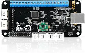 Brook Gaming Gen5X Fighting Board - Ultimate Multi-Platform Supports PS5, XB Series, XS, NS and PC - Lightning-Fast Response Times for Fighting Gaming