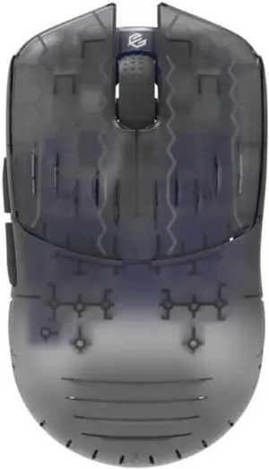 GWolves HT-S2 Lightweight Wireless Gaming Mouse, ~33Gram,8K-Report, Low Latency, PAW3395 26,000 CPI, Nrf52840 High-Performance CPU, 6 Programmable Btns, On-Board Memory, PC/Mac and Laptop (Grey)