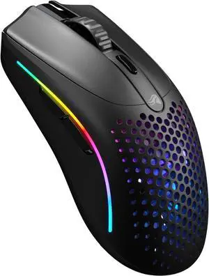 Glorious Model O 2 Mini Wireless Gaming Mouse: Superlight 57g, up to 210hr Battery, Dual Wireless 2.4GHz and Bluetooth 5.2, 26K Optical Sensor, 80M Clicks, 6 Programmable Buttons, FPS Mouse, Black