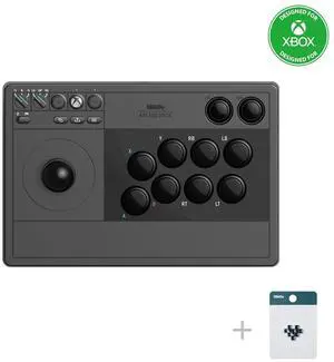8Bitdo Wireless Arcade Stick for Xbox Series X|S, Xbox One and Windows 10, Arcade Fight Stick with 3.5mm Audio Jack - Officially Licensed (Black)