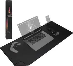 DELTAHUB Gaming Desk Pad Protector - Mouse Pad,Office Desk Mat, Non-Slip Neoprene Top, Desk Blotter,Laptop Desk Pad,Waterproof Desk Writing Pad (Large)