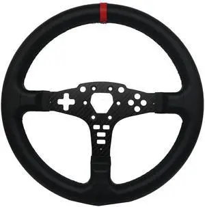 Replace 13 inch lightweight Suede/Leather Steering Wheel Replace Panel For MOZA R5/R3/ES/ESX Bundle Gaming Racing Wheel (With full Leather)