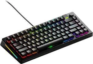 Glorious Gaming - GMMK 3 PRO: Custom Mechanical Keyboard, 75% Tenkeyless Keyboard, Modular Aluminum Body & Gasket System, Hotswappable MX Switches, Sound Dampening Foam, Custom Keycaps, ANSI (Black)