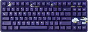 DROP Expression Series Akatsuki Indigo TKL Mechanical Keyboard - Gateron Yellow Linear Switches - PBT Double-Shot Keycaps - LED Backlight - Purple