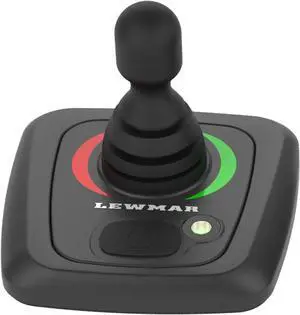 Lewmar Single Boat Joystick Thruster Control with Ergonomic, Tactile Pad, Sealed Membrane Switch Panel, Multi-Function LED Display, 12-24 Dual Voltage Supply