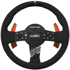 FANATEC CSL Elite Officially Licensed WRC Rally Sim Racing Steering Wheel  Alcantara Grip, RevStripe LED Display, Removable Paddles, Plug-and-Play for PC, Xbox Series X|S, Xbox One