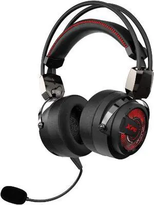 XPG Precog Gaming Headset with Mic Hi-Fidelity Dual Drivers 7.1 Virtual Surround Sound (XPG Precog), One Size