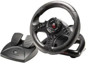 SUBSONIC - Superdrive SV450 Racing Steering Wheel with Pedals and Shifters. For Xbox Series X/S, Switch 2 / Switch, PS4, Xbox One and PC - Black