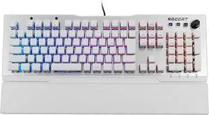 ROCCAT Vulcan 122 AIMO RGB Mechanical Gaming Keyboard JP Japanese Array Model Silent Linear (Equivalent to Red Axis) Domestic Genuine White German Design ROC-12-956-RD