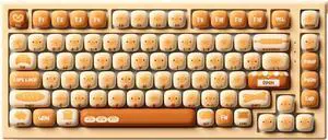 MG75W Bun Wonderland Wireless Mechanical Keyboard 75% Hot-Swappable Dual-Mode Gaming Keyboard with PBT Dye-Sub MOG Profile Keycaps (Akko V3 Piano Switch Switch)