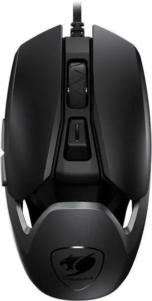 COUGAR Gaming | Gaming Mouse | AIRBLADER Black - 6 programmable Buttons - Mechanical Micro switches - Lightweight - Bounce-On System - Optical Sensor PMW3389
