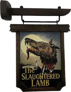Factory Entertainment an American Werewolf in London - Pub Sign Scaled Prop Replica