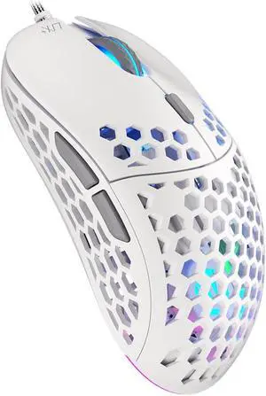 ENDORFY LIX Plus OWH Gaming Mouse, RGB, Onyx White, Kailh GM 8.0, PixArt PAW3370, 19,000 DPI | EY6A003