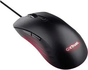Trust Gaming GXT 924 Ybar+ High Performance Gaming Mouse, 25,600 DPI, 60% Recycled Plastics, 25K Optical Sensor, 6 Programmable Buttons, Comfortable Wired RGB Mouse, Computer, PC, Laptop  Black