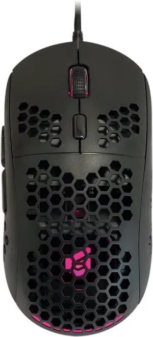 Conceptronic DJEBBEL04B 6D USB Gaming Mouse 6400 DPI IC Sensor Honeycomb Case Black