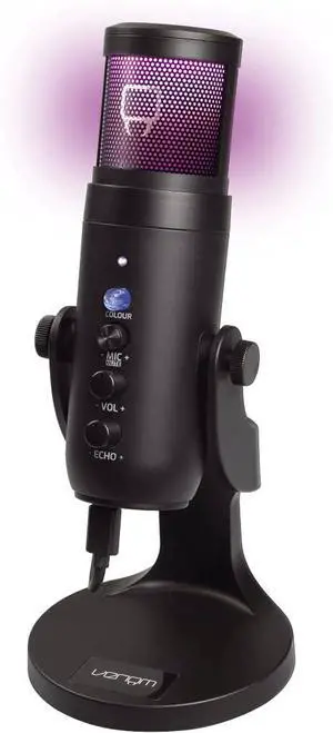 Venom USB Cardioid Streaming Microphone with LED Light Mesh Grill (PS5 / PS4 / PC)