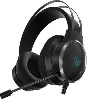Acer Predator Galea 500 Gaming Headset, EQ Controller, 3D soundscape Technology, Virtual 7.1 Surround Sound and Gyro Sensor Built-in for Best VR Experience, Black