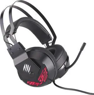 MAD CATZ The Authentic F.R.E.Q. 4 Gaming Stereo Wired Over Ear Headphones with Mic 50mm Neodymium Drivers Virtual 7.1CH Surround Sound Chameleon RGB Lighting, Black, USB - AF13C2INBL000-0