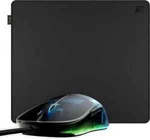 ENDGAME GEAR XM1 RGB Dark Frost Programmable Gaming Mouse Bundle with MPC 450 Stealth Edition Black Cordura Gaming Mouse Pad