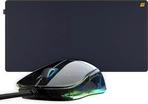 ENDGAME GEAR XM1 RGB Dark Reflex Programmable Gaming Mouse Bundle with MPC 890 Navy Blue Cordura Gaming Mouse Pad
