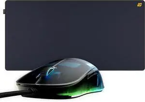 ENDGAME GEAR XM1 RGB Dark Frost Programmable Gaming Mouse Bundle with MPC 890 Navy Blue Cordura Gaming Mouse Pad