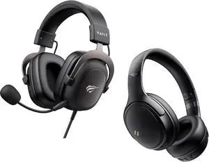 havit H2002d Gaming Headsets,Active Noise Cancelling Headphones, Wireless Headphones Over Ear, Foldable Bluetooth 5.3