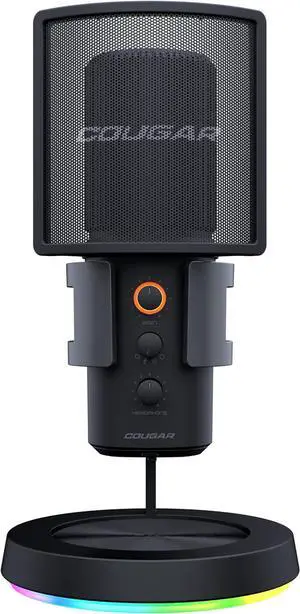 COUGAR Gaming | Micro Gaming | Screamer X RGB USB - Omnidirectional Modes - USB Plug and Play - Noise Reduction - 3 Microphones - 4 Modes - Mute Function - Anti-Vibration