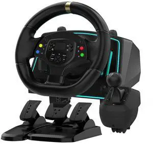 Keenso Detachable Universal Racing Wheel for PC PS3Xbox, Improved Control, Enhanced Gaming Experience