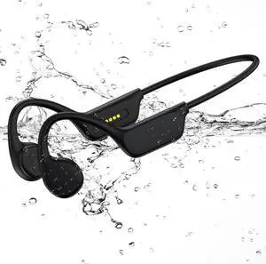 Bone Conduction Swimming Headphones,Wireless IPX8 Waterproof Open-Ear Headphone/Earphones, 32G Underwater Headset/Earbuds, Sports, Swimming, Diving