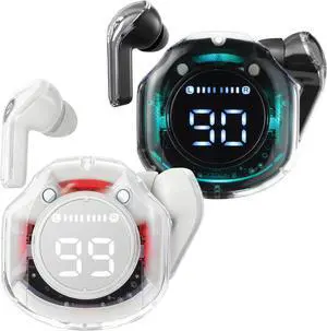 OOYY 2-Pack Black and White Sports Bluetooth Earbuds, Wireless Headphones with Charging Case & Microphone for iPhone Android