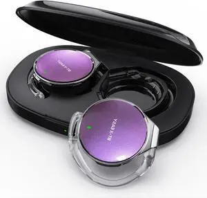 Micool Open Ear Headphones Bluetooth 5.4, Sport On Ear Headphones Wireless, Water-Drop Shaped Noise Cancelling Clip On Headset Bluetooth with Long Battery Life, Comfort Fit 4 Microphones Earphones