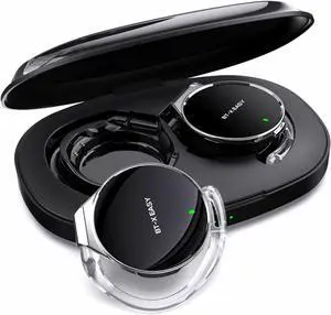 Open Ear Earbuds 52Hrs Wireless Sport Earphones, Bluetooth 5.4 with Over-Ear Hooks - Secure Clip-On Headphones for Running/Gym, Dual Device Pairing, Sweatproof, Built-in HD Mic